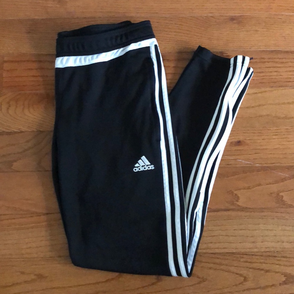 ADIDAS striped track pants, size M